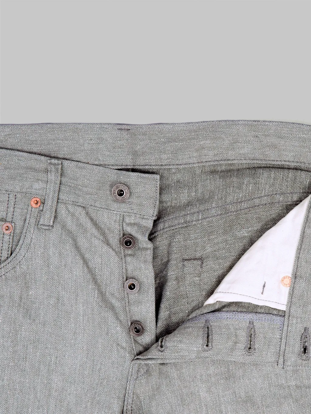 ONI Denim 622-MOKU 11oz"Mixed Grey Denim" Relaxed Tapered Jeans