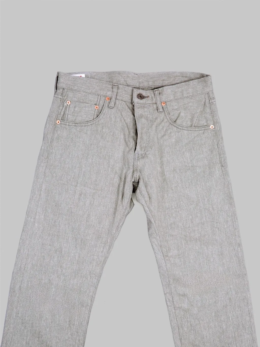 ONI Denim 622-MOKU 11oz"Mixed Grey Denim" Relaxed Tapered Jeans