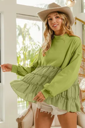Oversized Lime Top