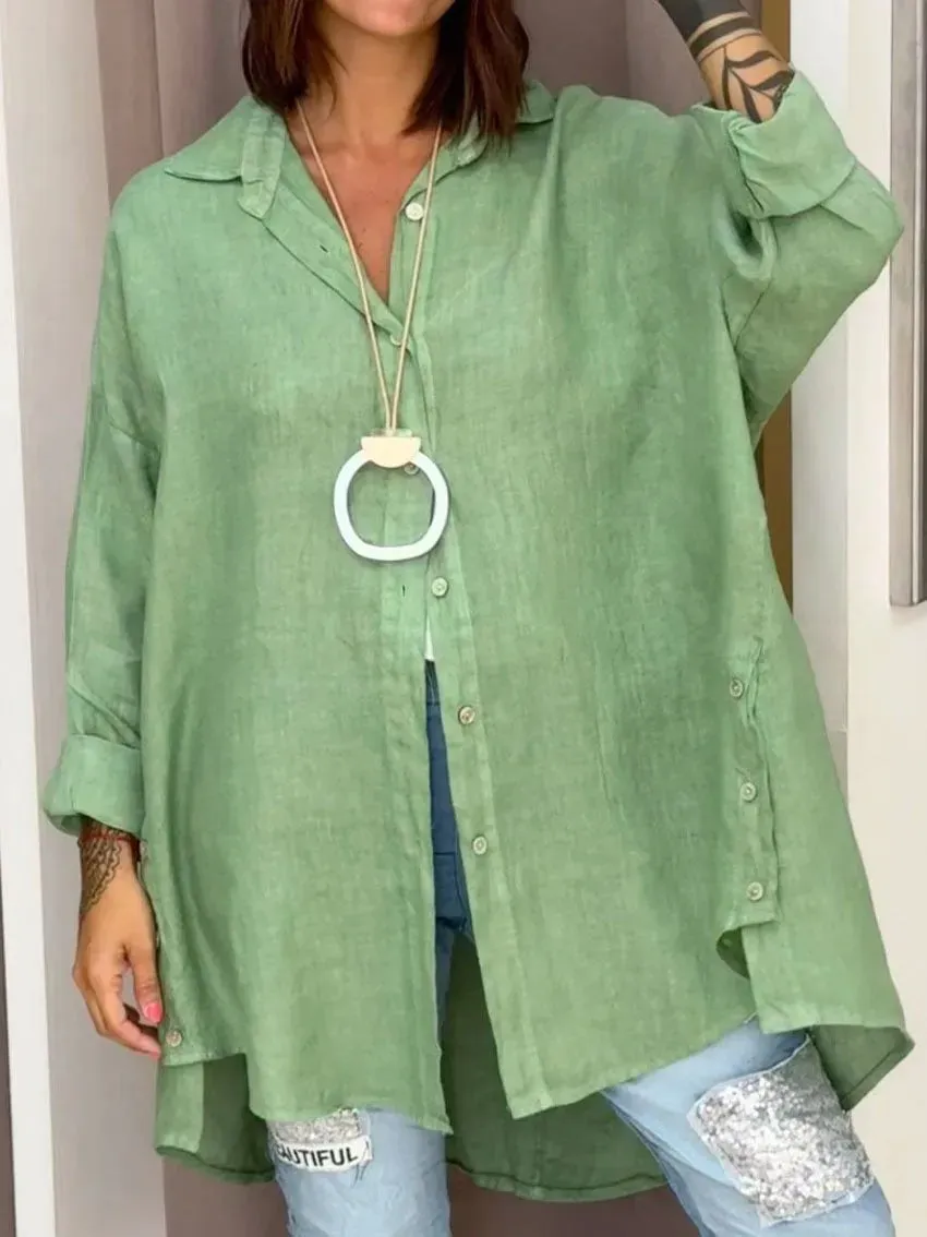 Oversized Linen Shirt | Linen Blend | Lightweight and Elegant