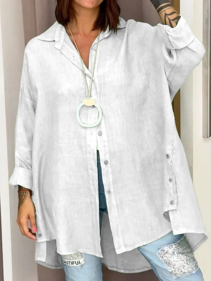 Oversized Linen Shirt | Linen Blend | Lightweight and Elegant