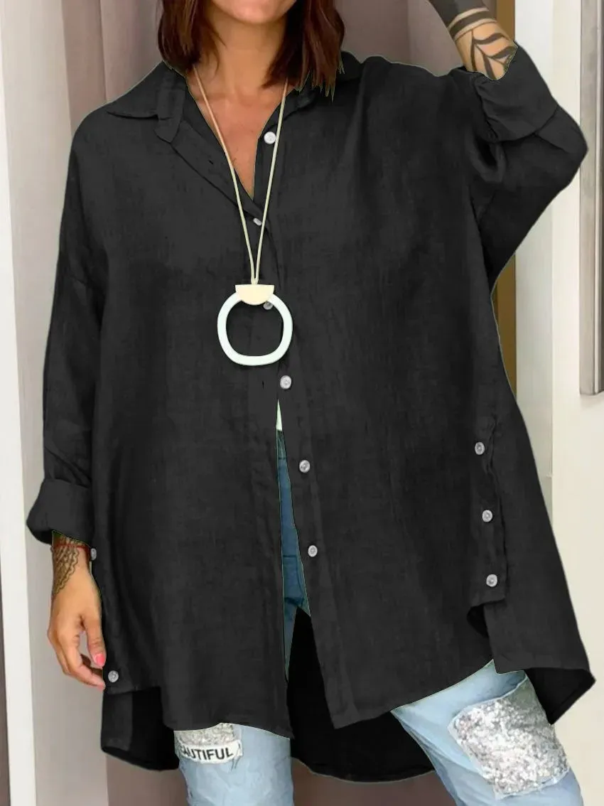 Oversized Linen Shirt | Linen Blend | Lightweight and Elegant