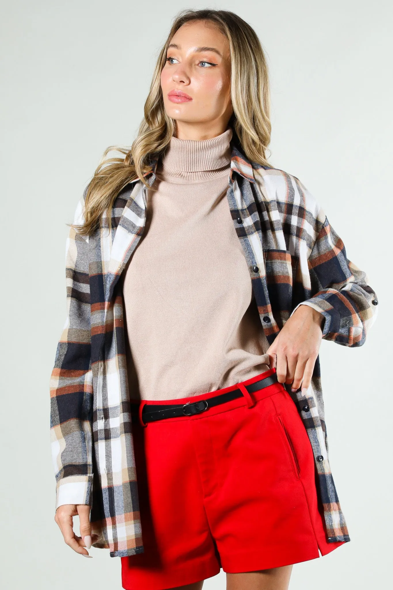 OVERSIZED PLAID SHIRT