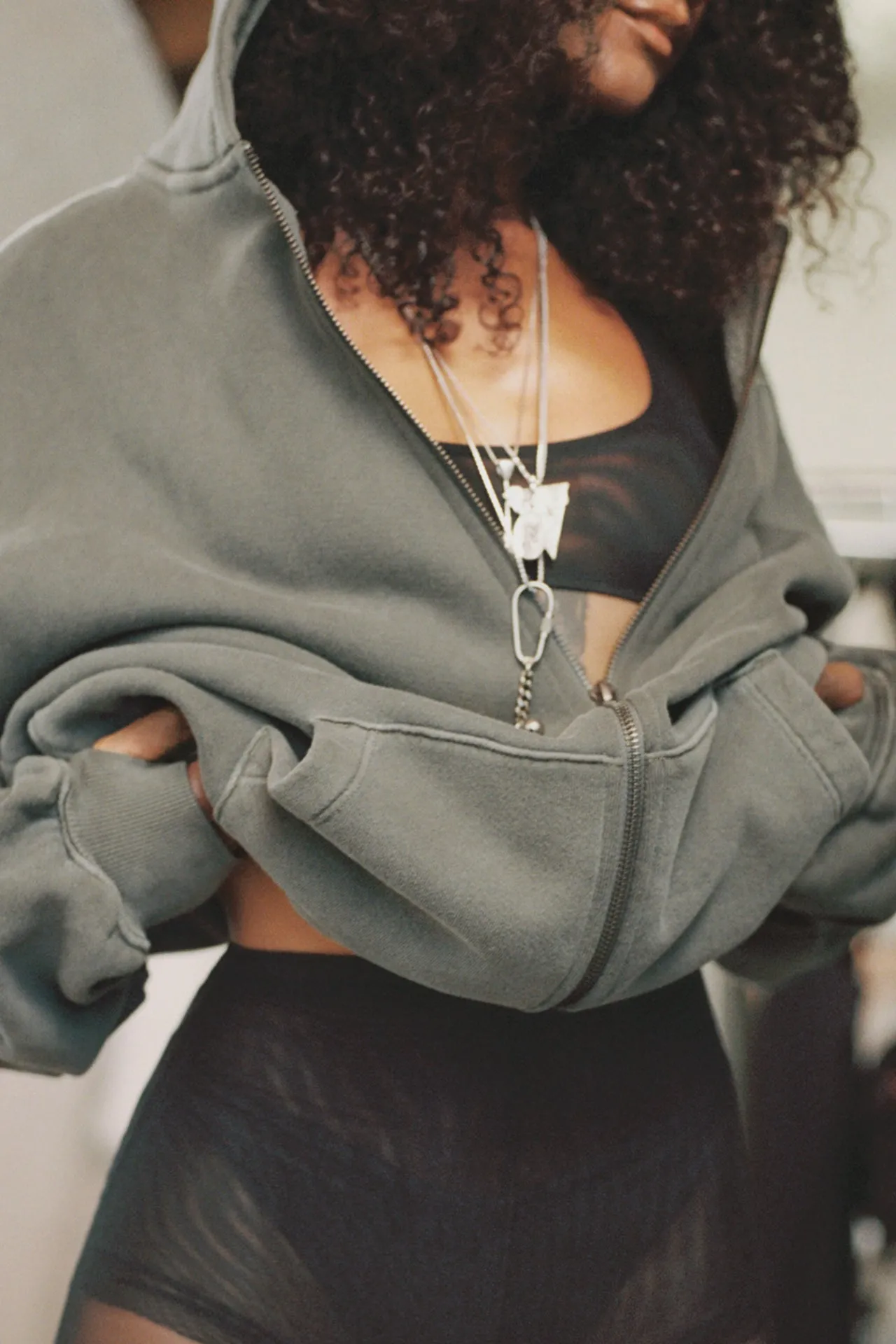 Oversized Zip Hoodie