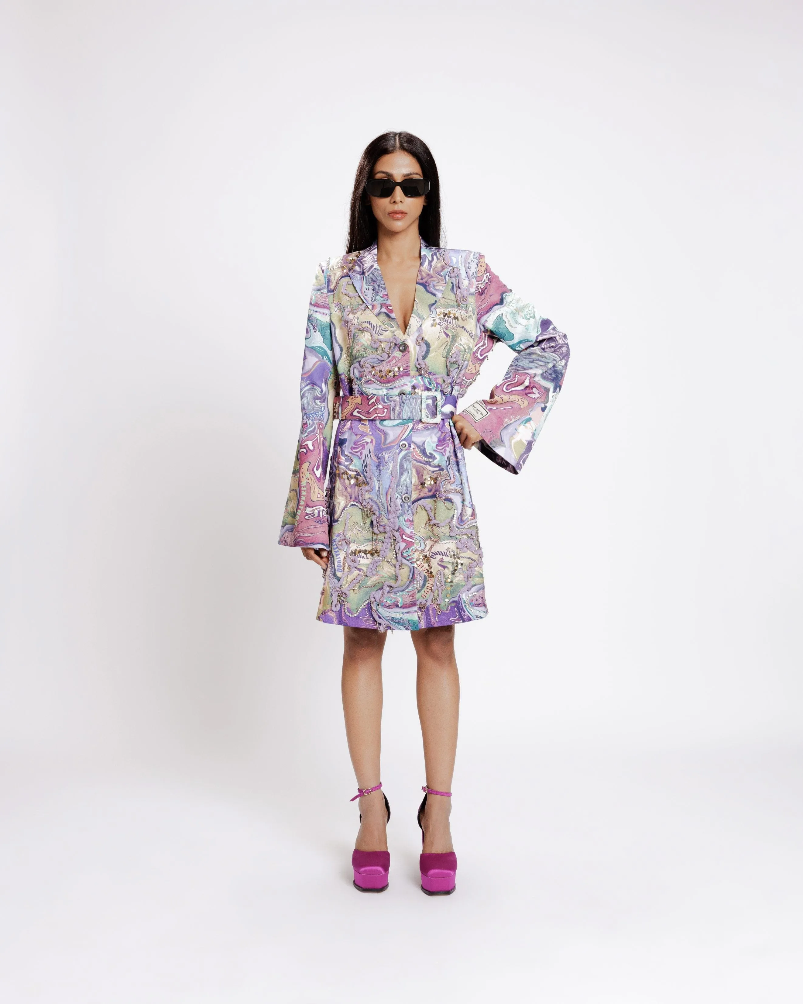 Pan Masala Blazer Dress
