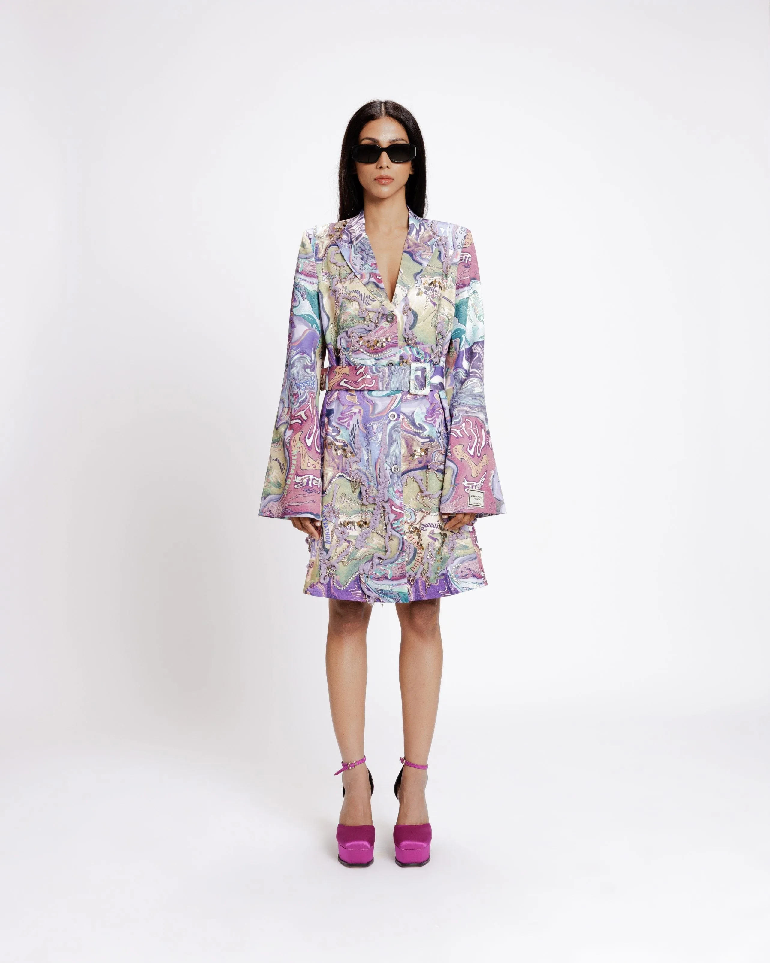 Pan Masala Blazer Dress