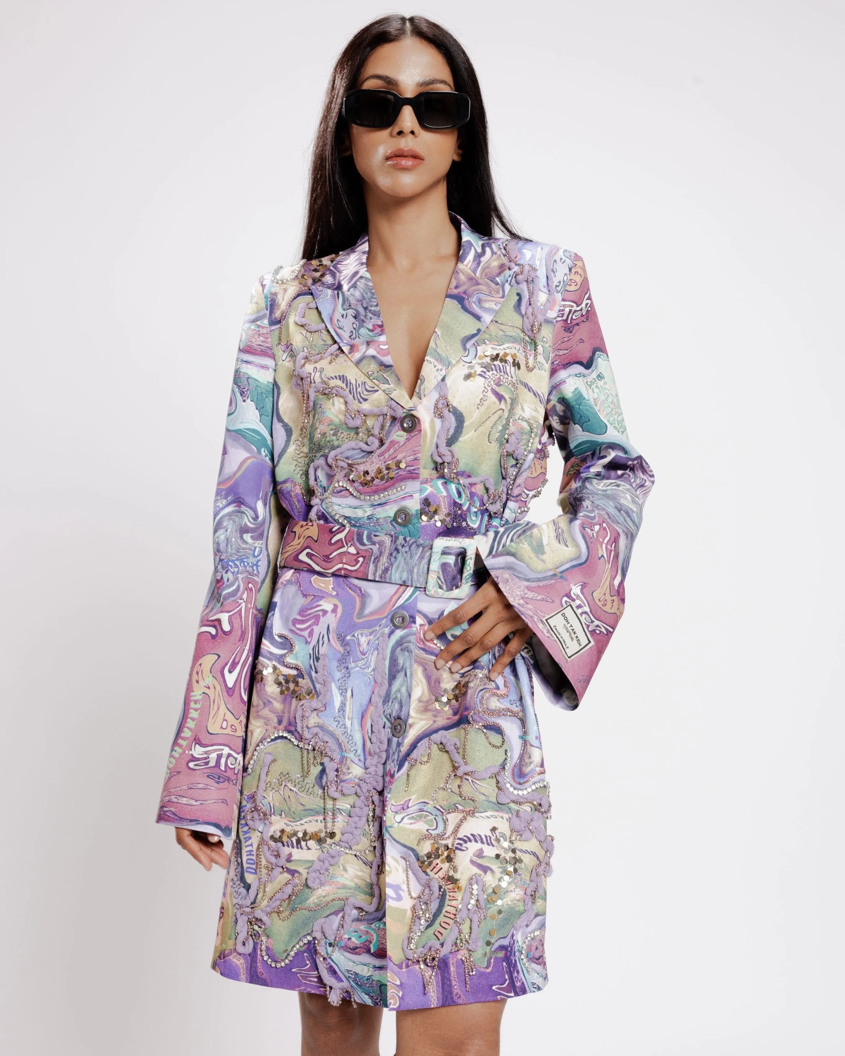 Pan Masala Blazer Dress
