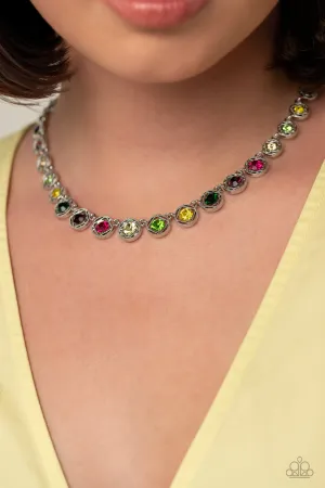 Paparazzi Kaleidoscope Charm - Multi Necklace
