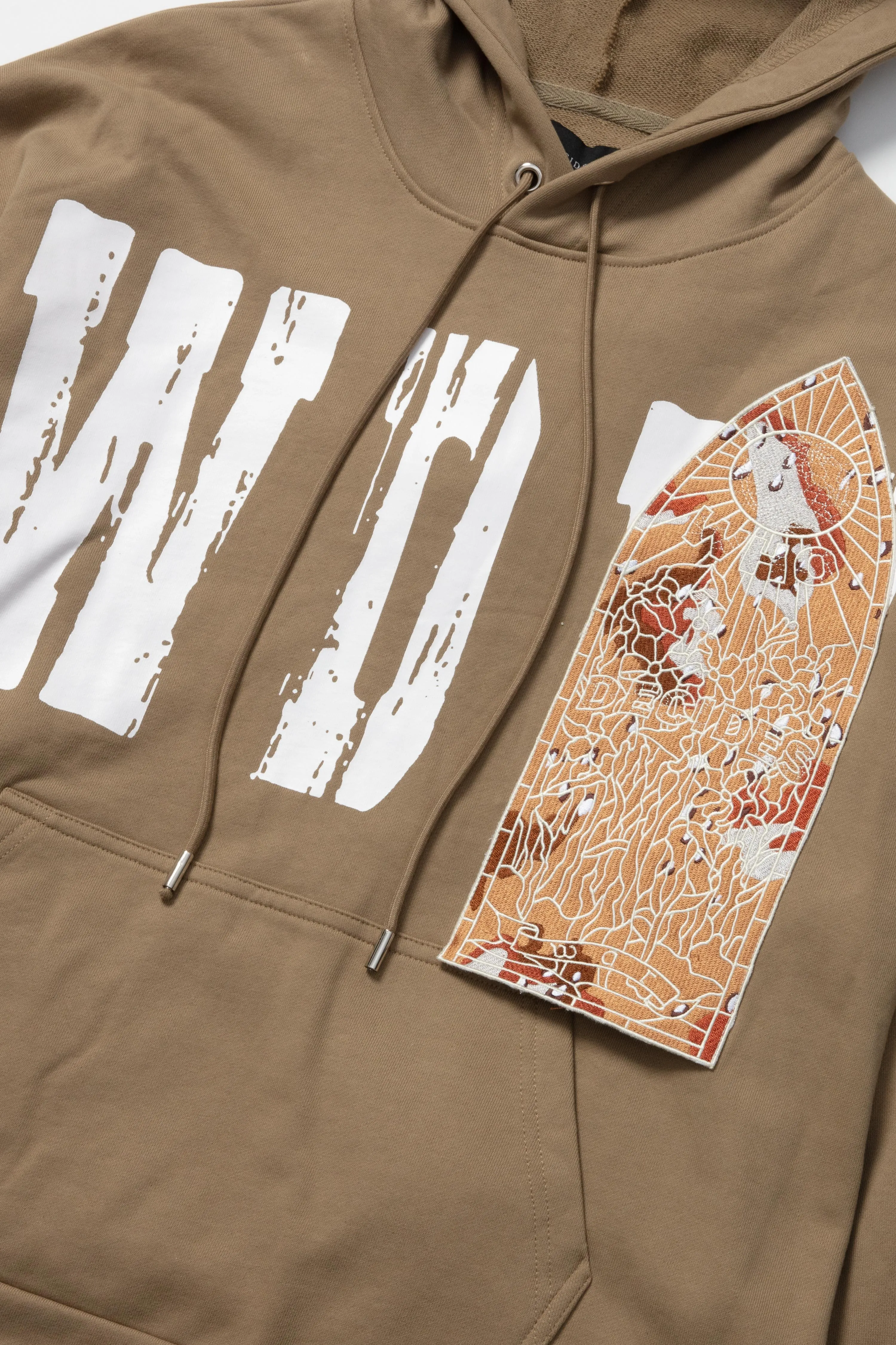 PATCHED HOODED SWEATSHIRT