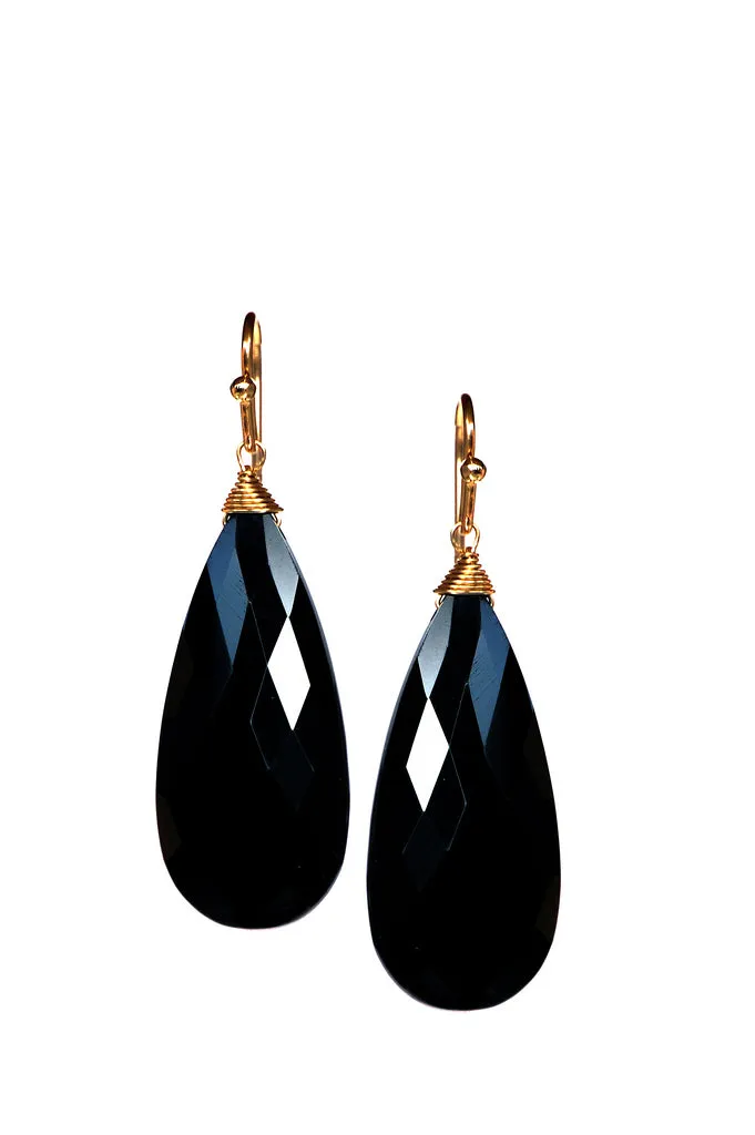 Peridot Circle Drop Earrings