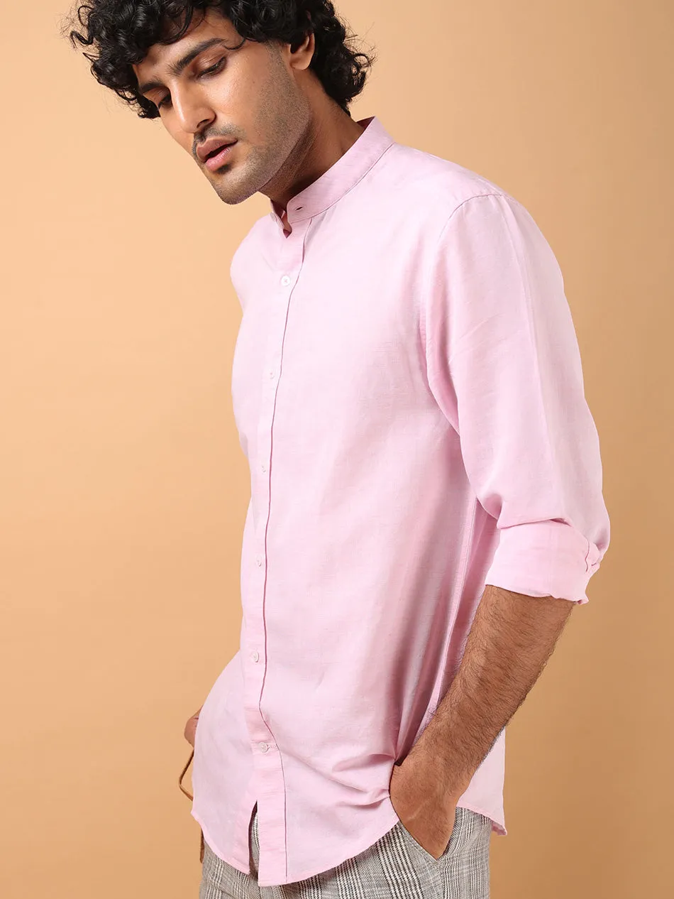 PINK LINEN COTTON