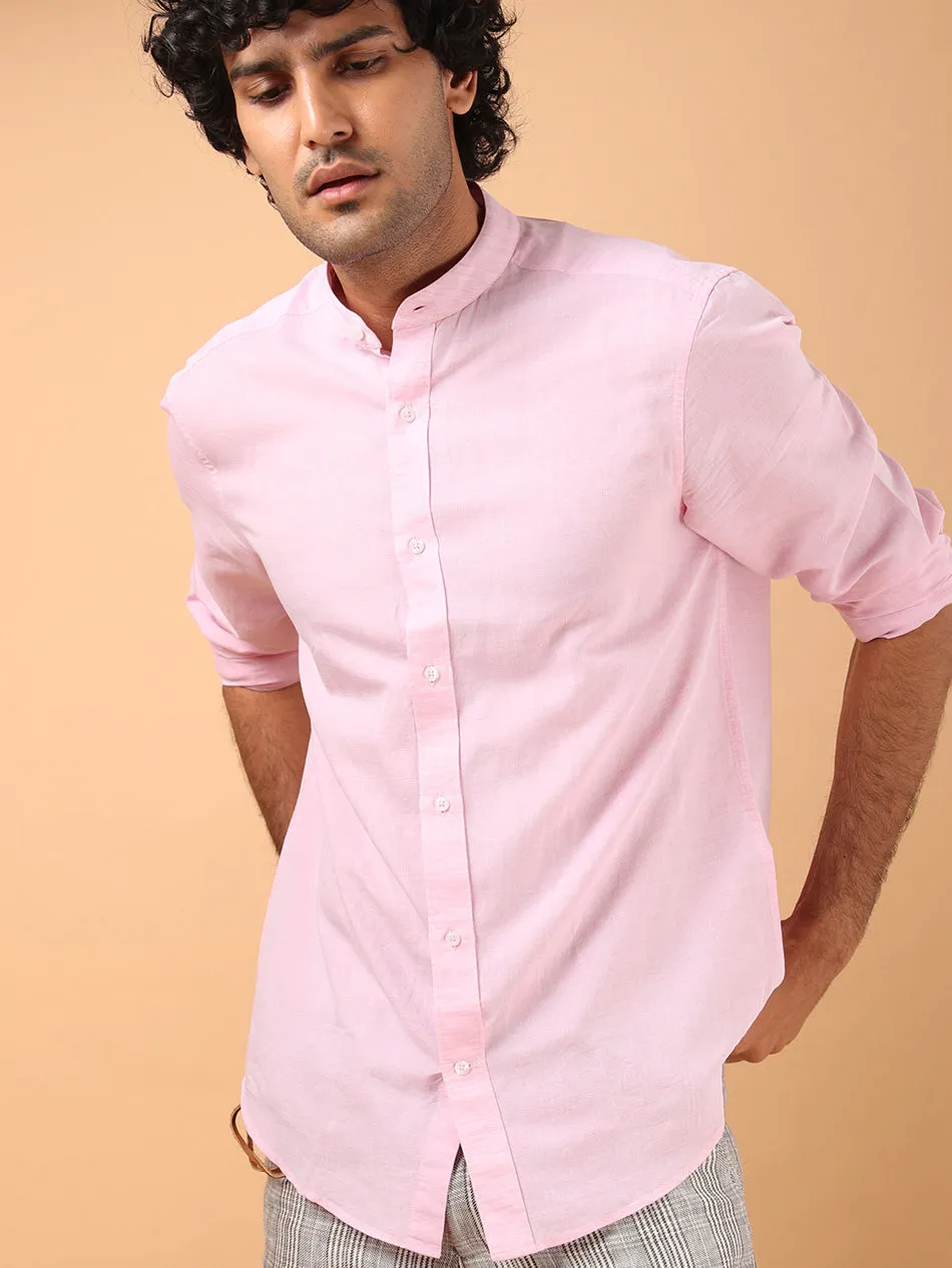 PINK LINEN COTTON