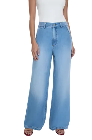 Pistola - Dalia High Rise Wide Leg Jeans - Palo Alto
