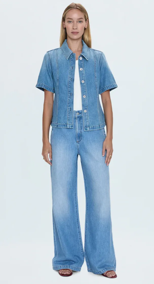 Pistola - Dalia High Rise Wide Leg Jeans - Palo Alto