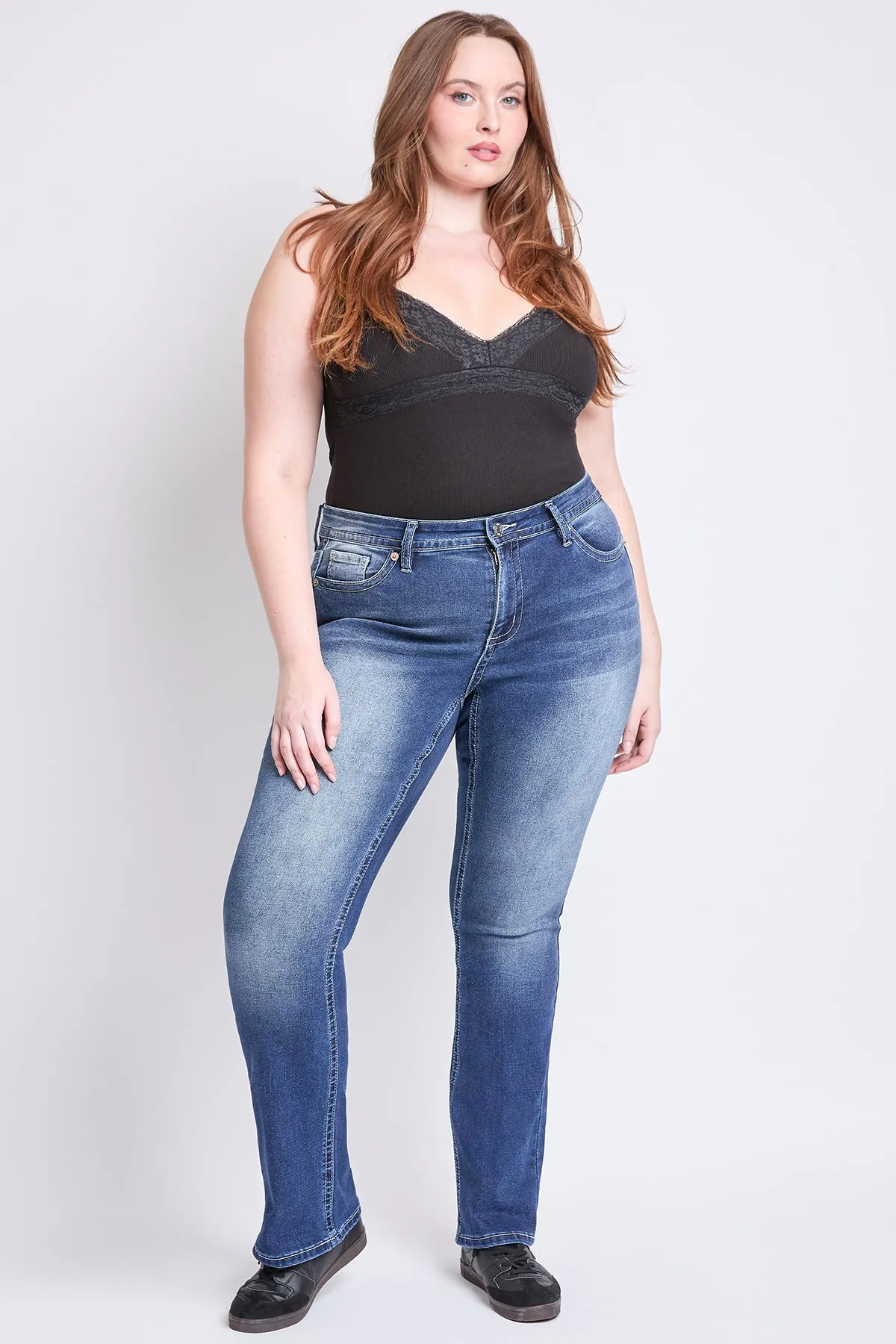 Plus Mid Rise Premium Stitch Bootcut Jeans, Pack of 6