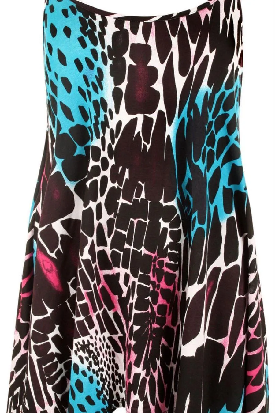 Plus Size Abstract Animal Paisley Print Vest Top