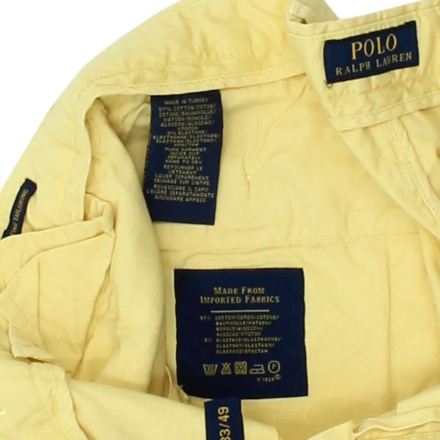 Polo Ralph Lauren Shorts | Mens Yellow Designer Smart Casual Summer Bermuda