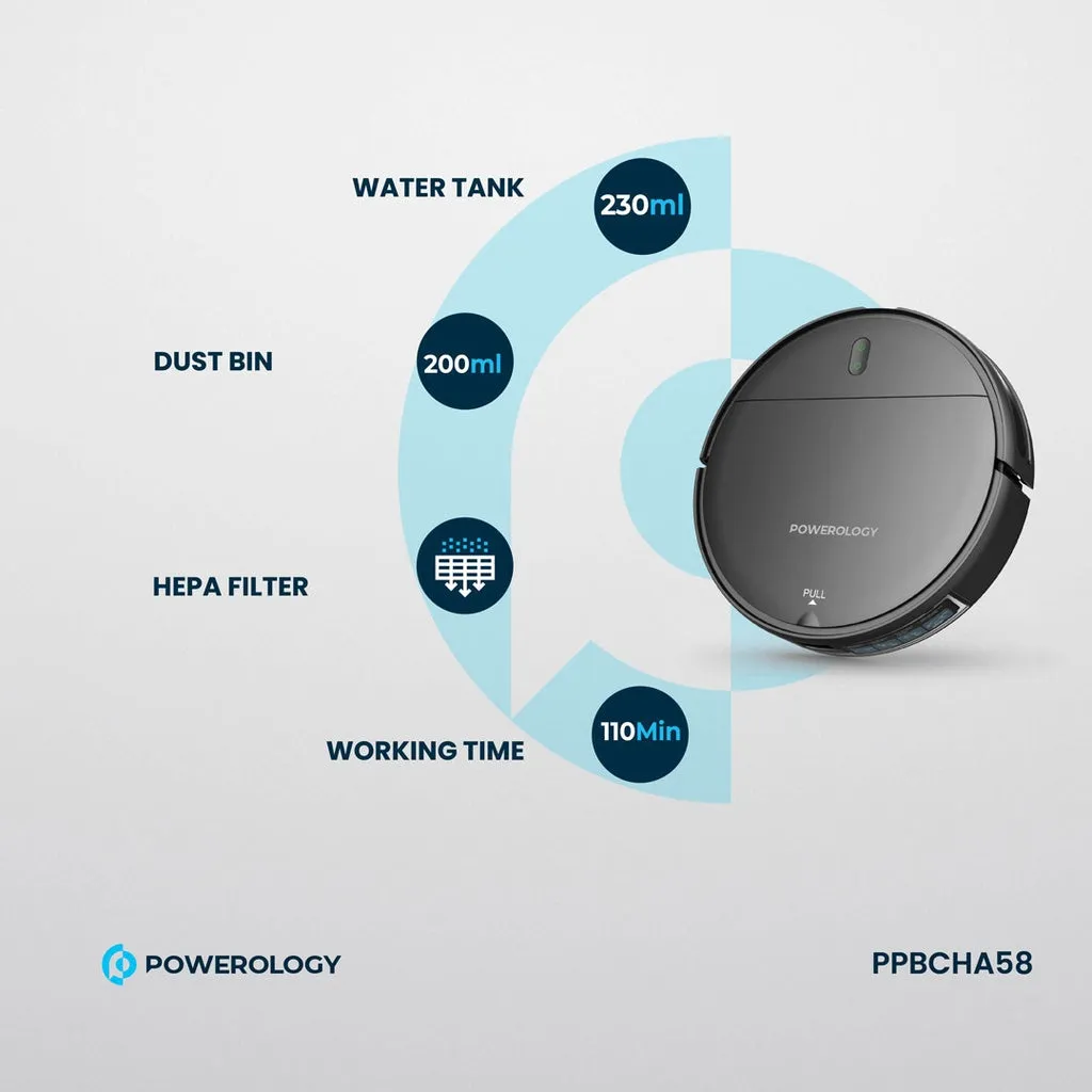 Powerology Smart Robovac Vacuum & Mop