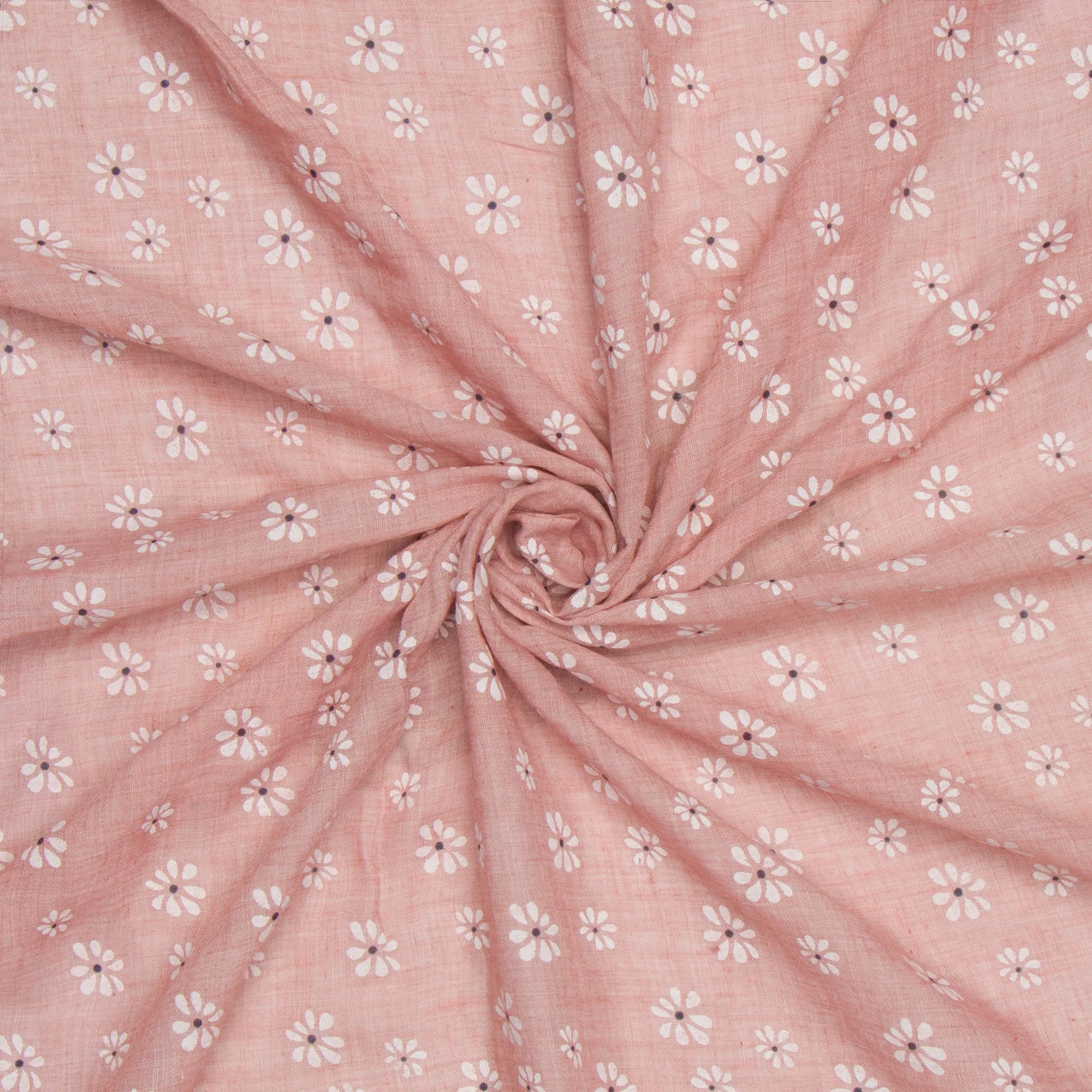Printed Voille Floral Pink