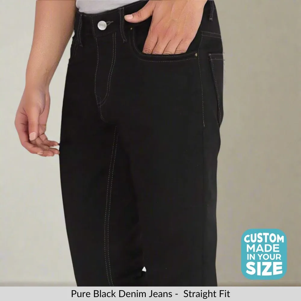 Pure Black Straight fit