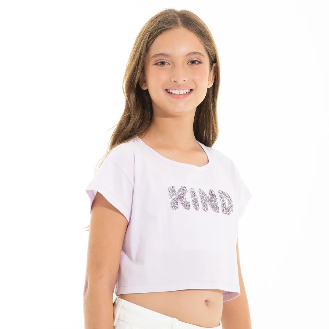 PURPLE T-SHIRT FOR GIRLS