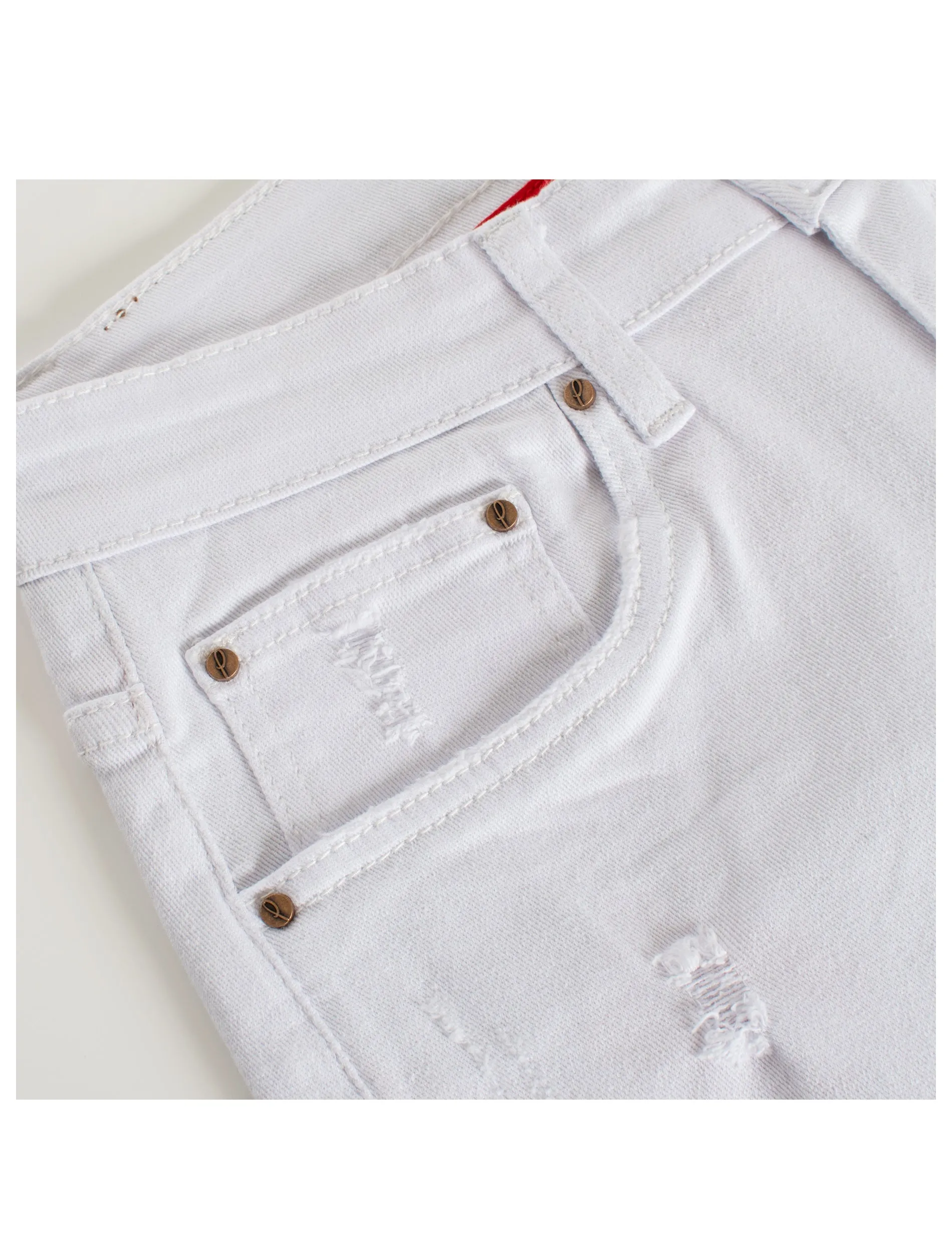 PX Jean with Python snake skin knee Patch