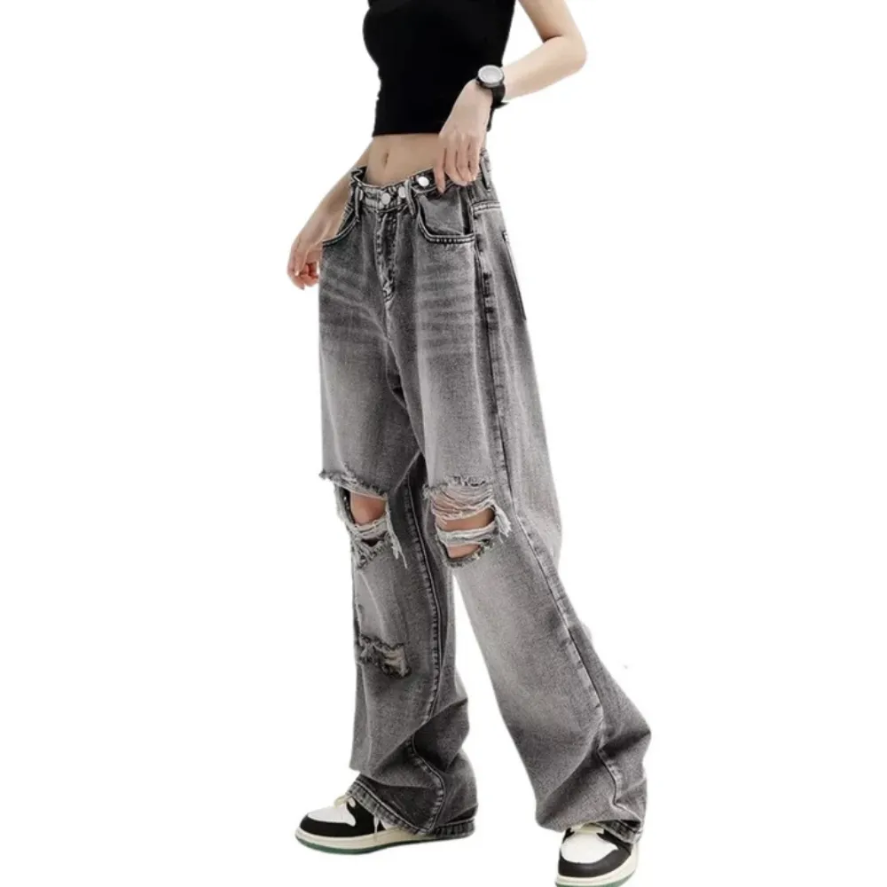 "American Street Ripped Straight" Jeans