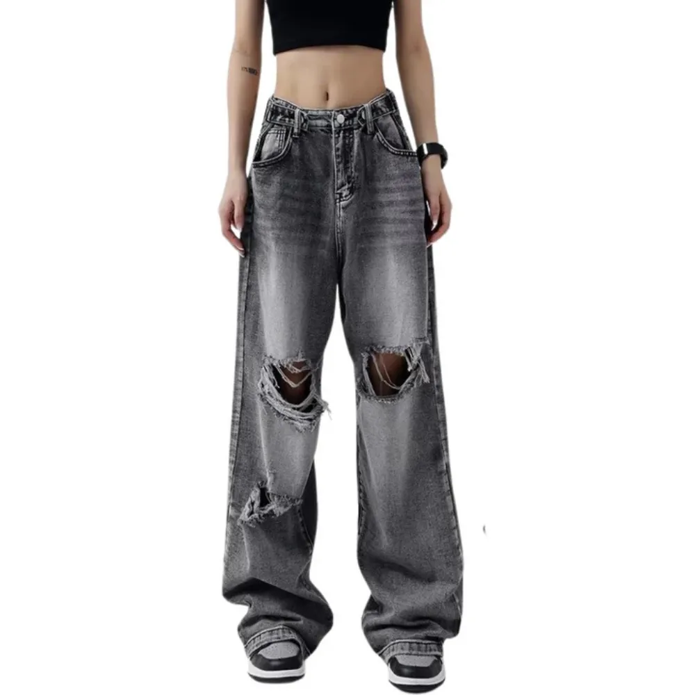 "American Street Ripped Straight" Jeans