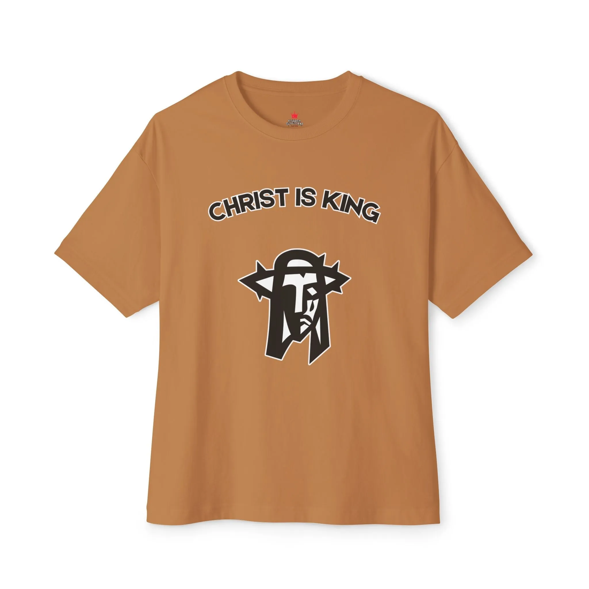 "Christ is King Oversized Heavyweight 6oz Boxy Streetwear T-Shirt"