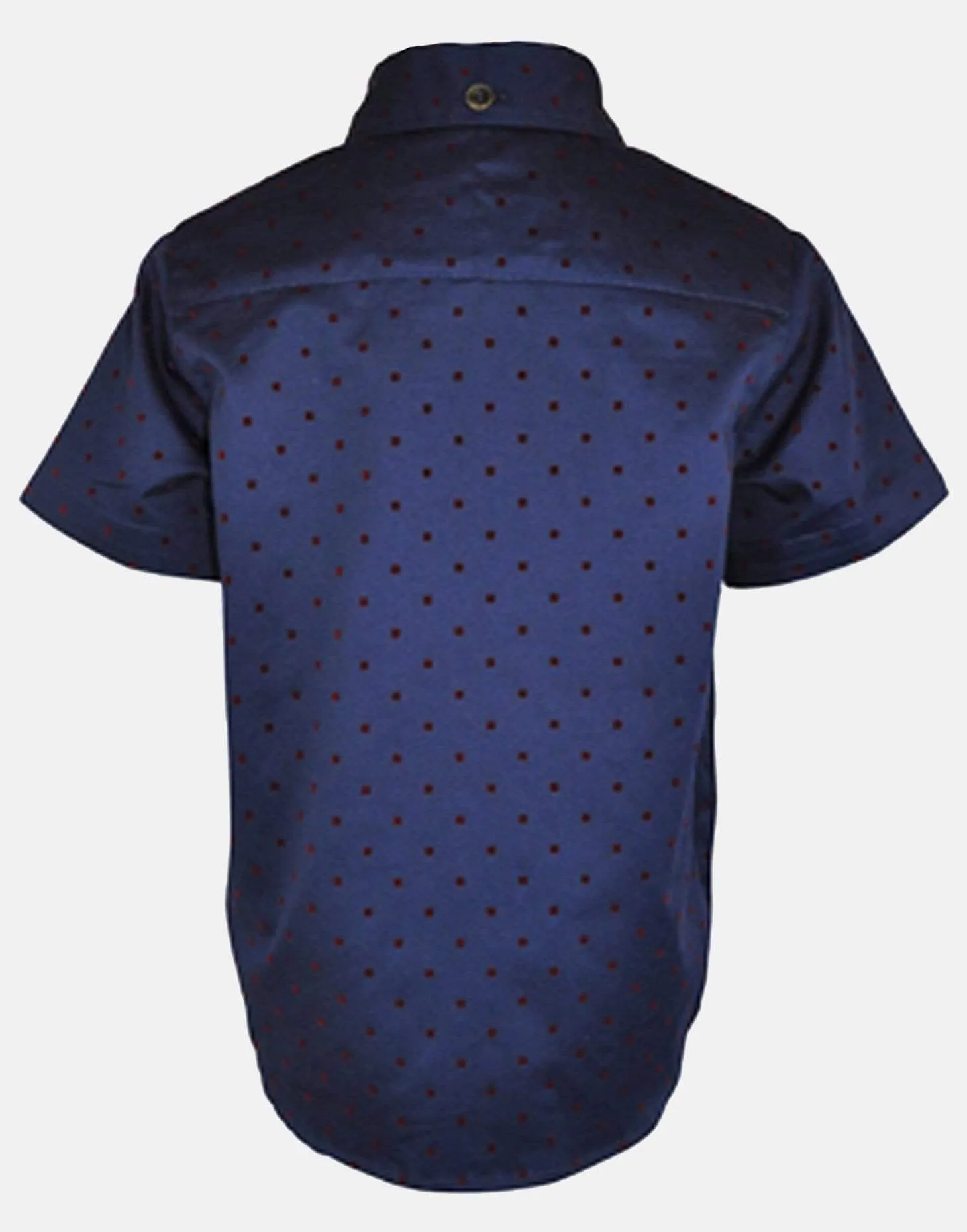 Reuben: Navy square short sleeve shirt