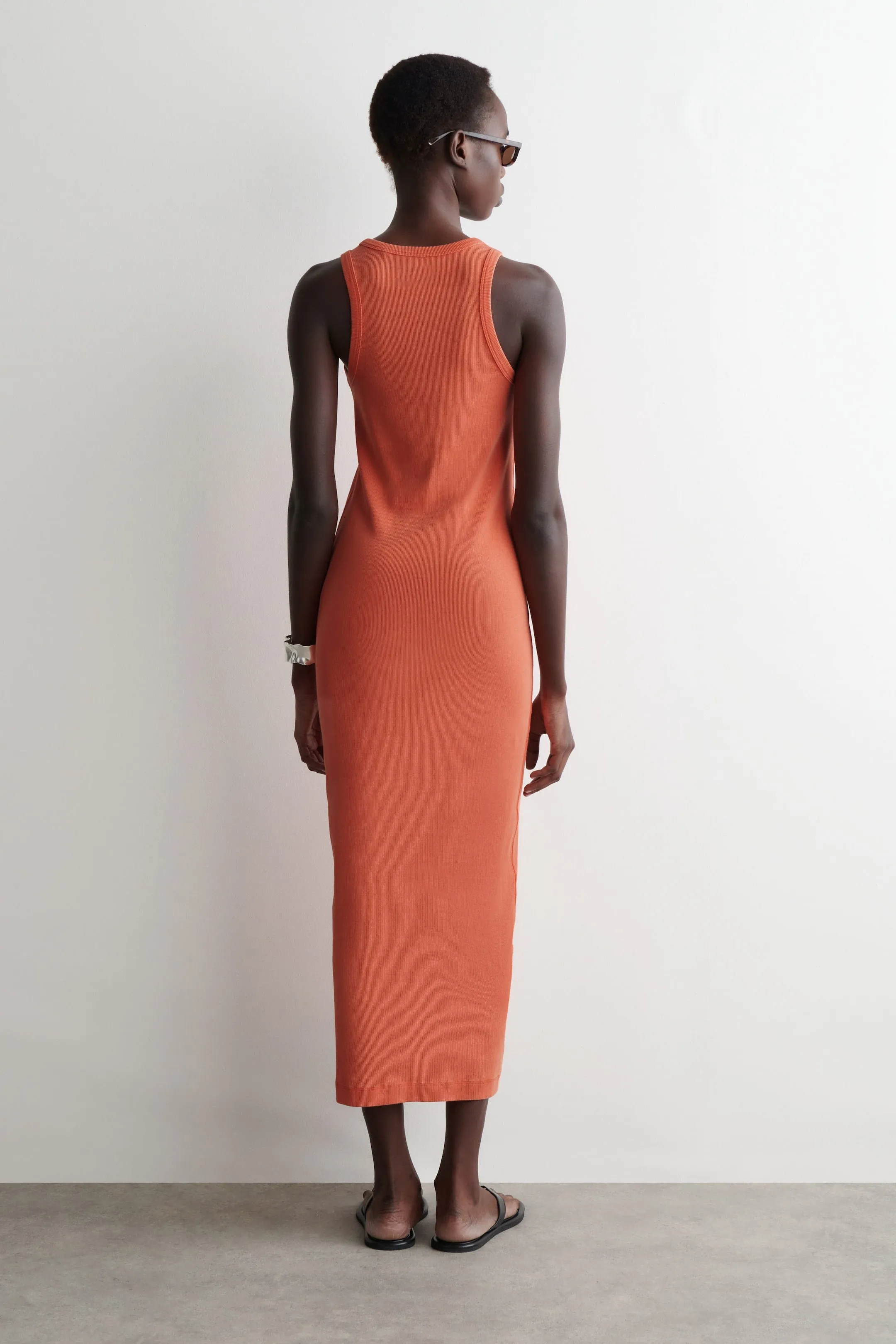 Ribbed tube dress