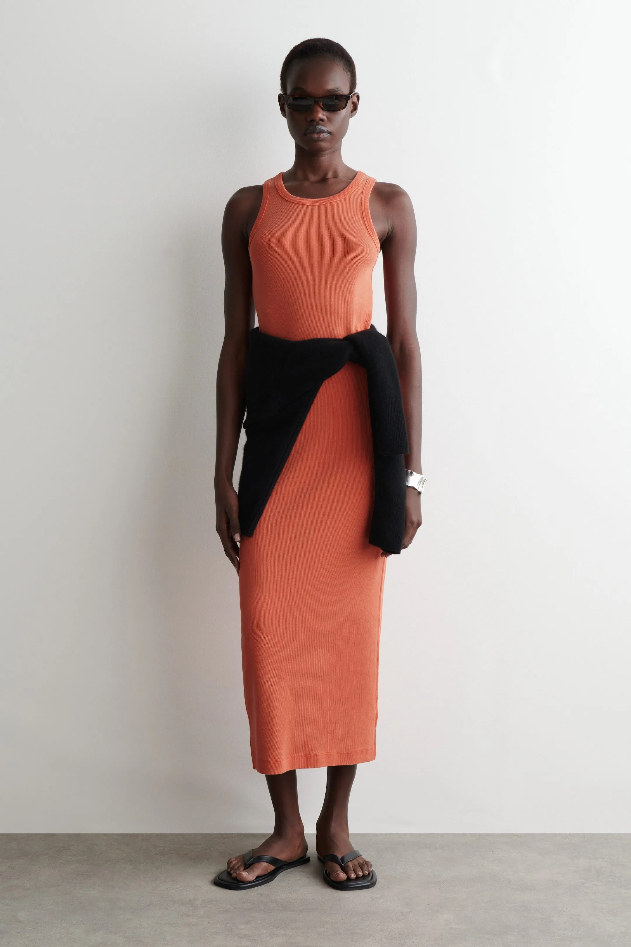 Ribbed tube dress