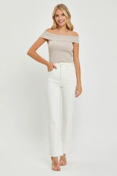 RISEN Full Size High Rise Tummy Control Straight Jeans ONLINE EXCLUSIVE