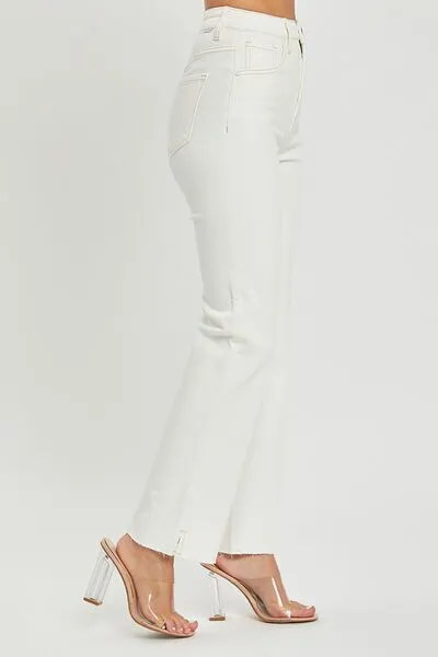 RISEN Full Size High Rise Tummy Control Straight Jeans ONLINE EXCLUSIVE
