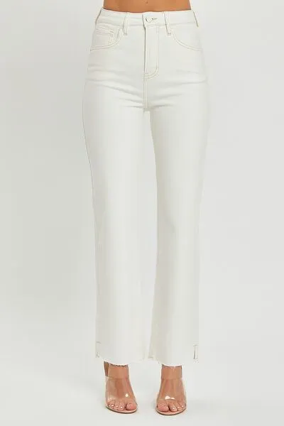 RISEN Full Size High Rise Tummy Control Straight Jeans ONLINE EXCLUSIVE