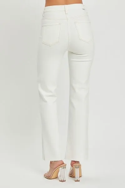 RISEN Full Size High Rise Tummy Control Straight Jeans ONLINE EXCLUSIVE