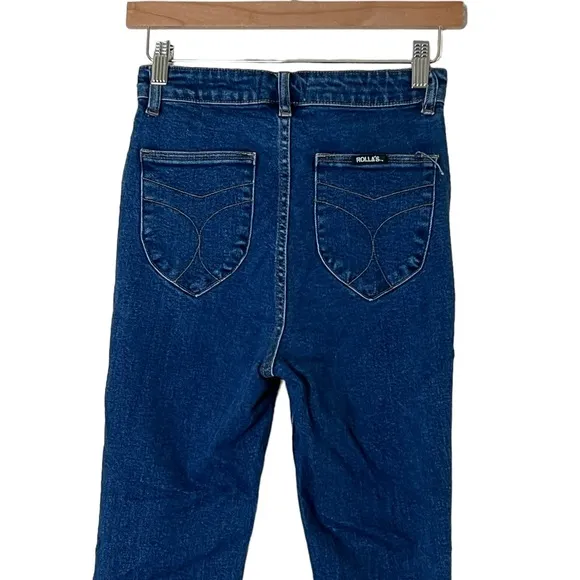 ROLLA’S | Eastcoast Ankle High rise skinny jeans dark wash denim size 27