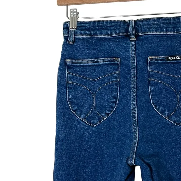 ROLLA’S | Eastcoast Ankle High rise skinny jeans dark wash denim size 27