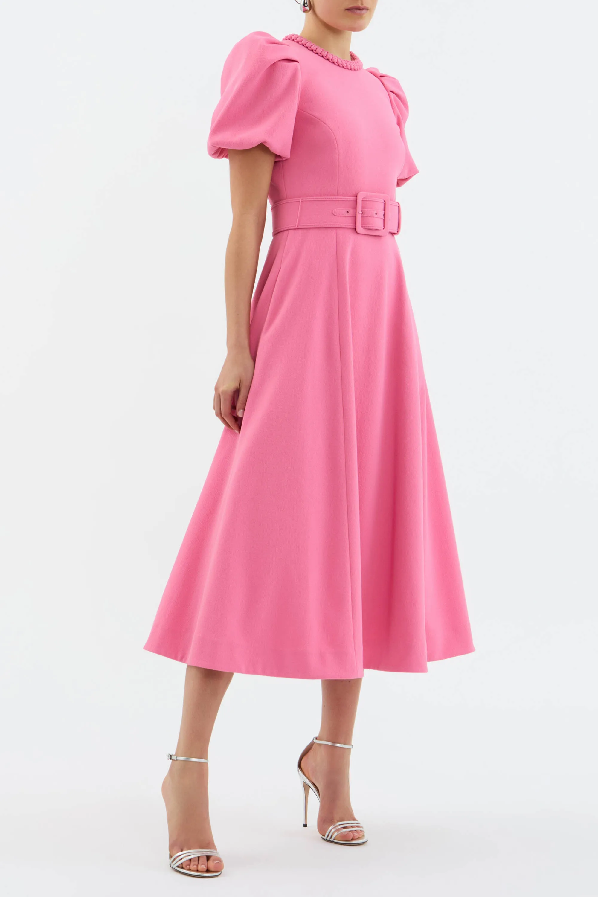 Rosita Puff Sleeve Midi Dress