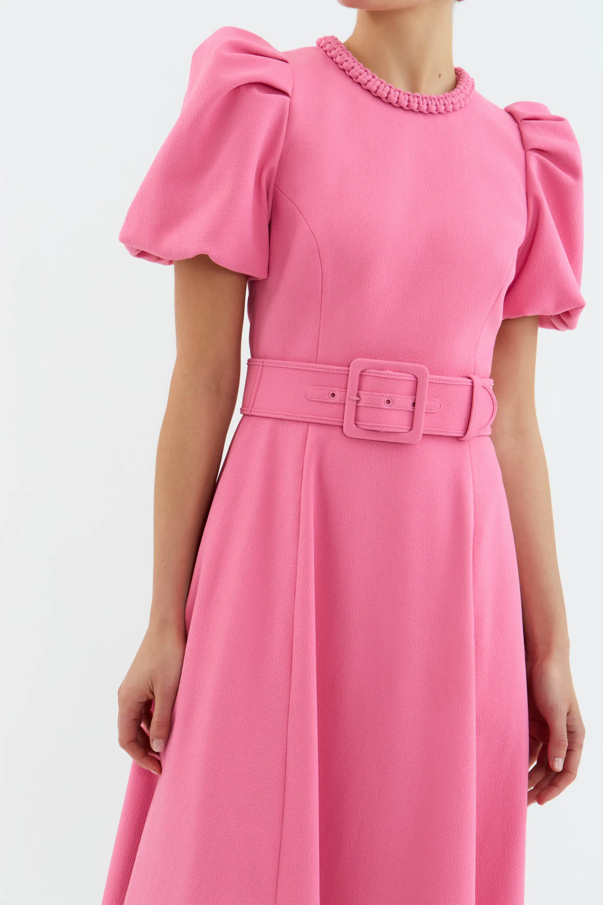 Rosita Puff Sleeve Midi Dress