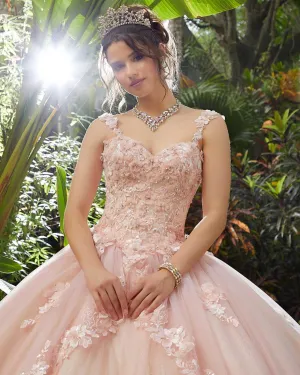 Royal Blue Lace Quinceanera Dresses Sequined 3D Flowers Tulle Ball Gowns Sweet 16 Dress vestidos de quinceañera