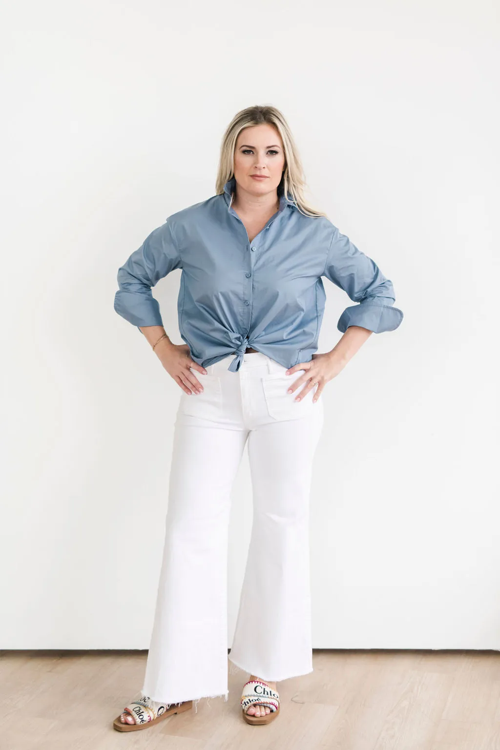 Ruffle Shirt Stormy Blue