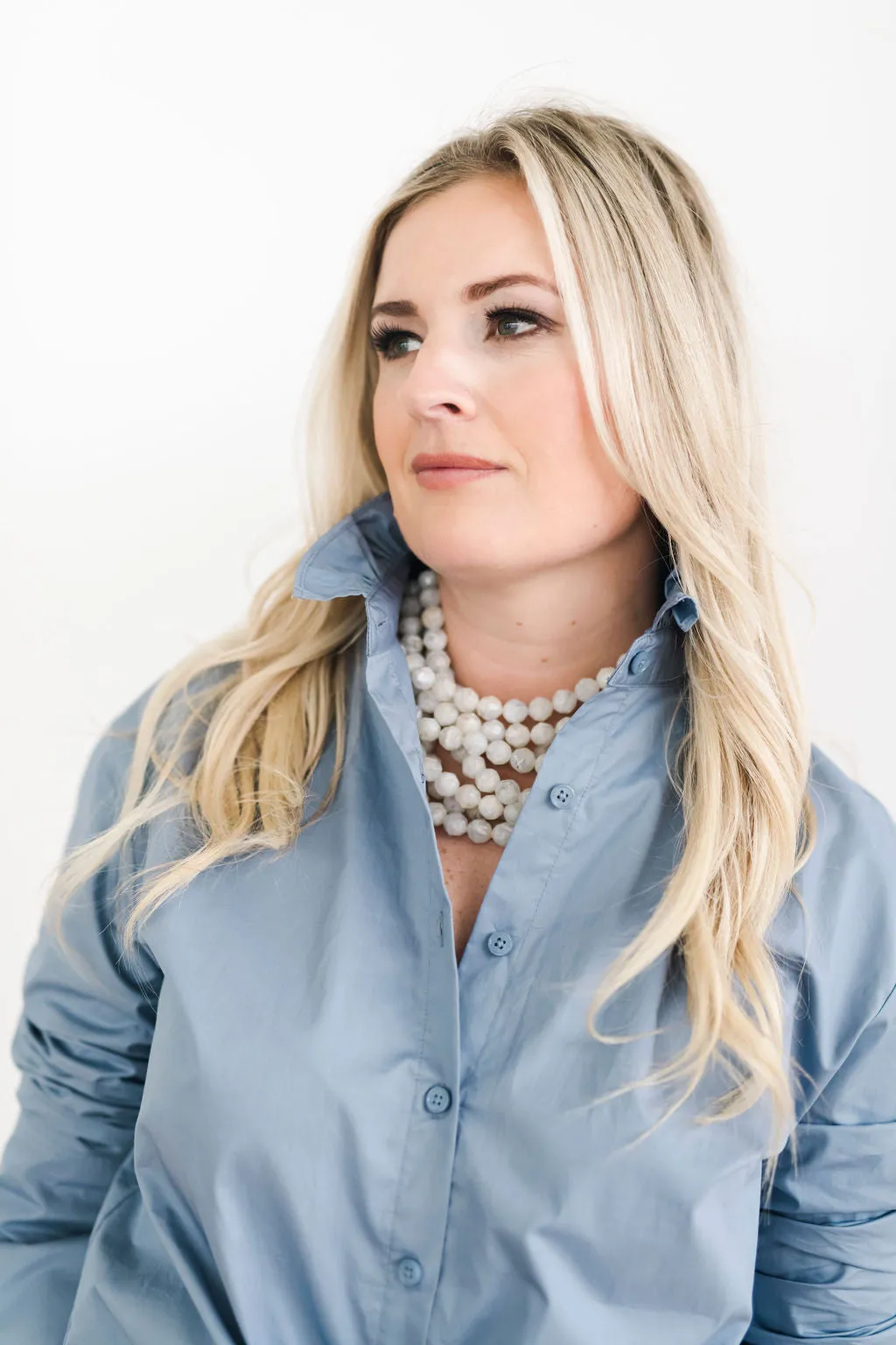 Ruffle Shirt Stormy Blue