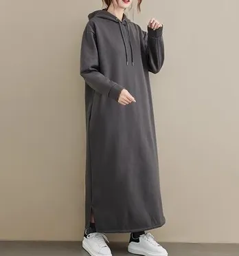 Ryza - Robe À Capuche Longue - Décontractée Et Confortable - Femmes