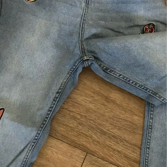 Sailor Moon Hot Topic Exclusive Embroidered Patch Jeans Sz 5