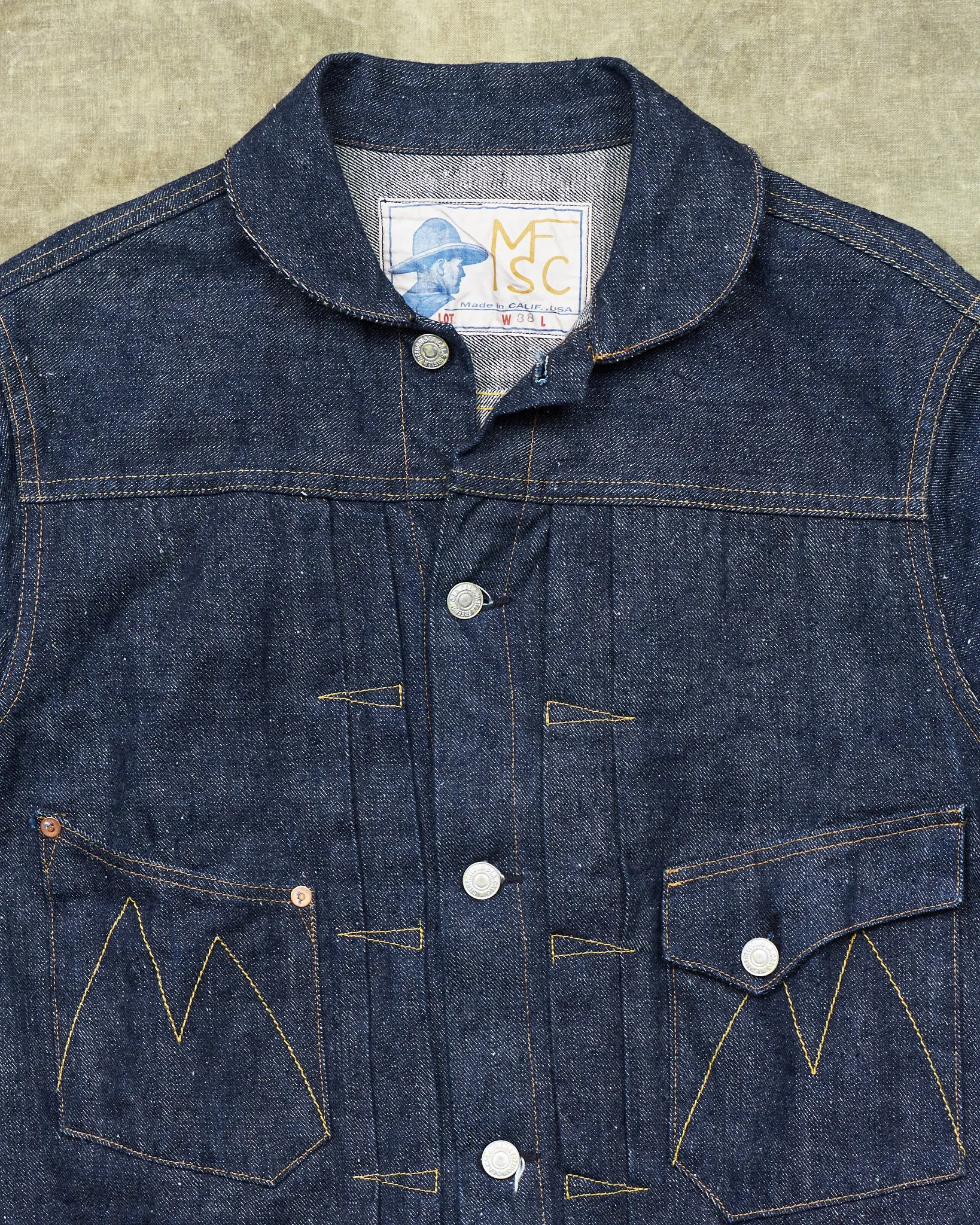 Second Hand Mister Freedom Ranch Blouse Denim Jacket Size 38