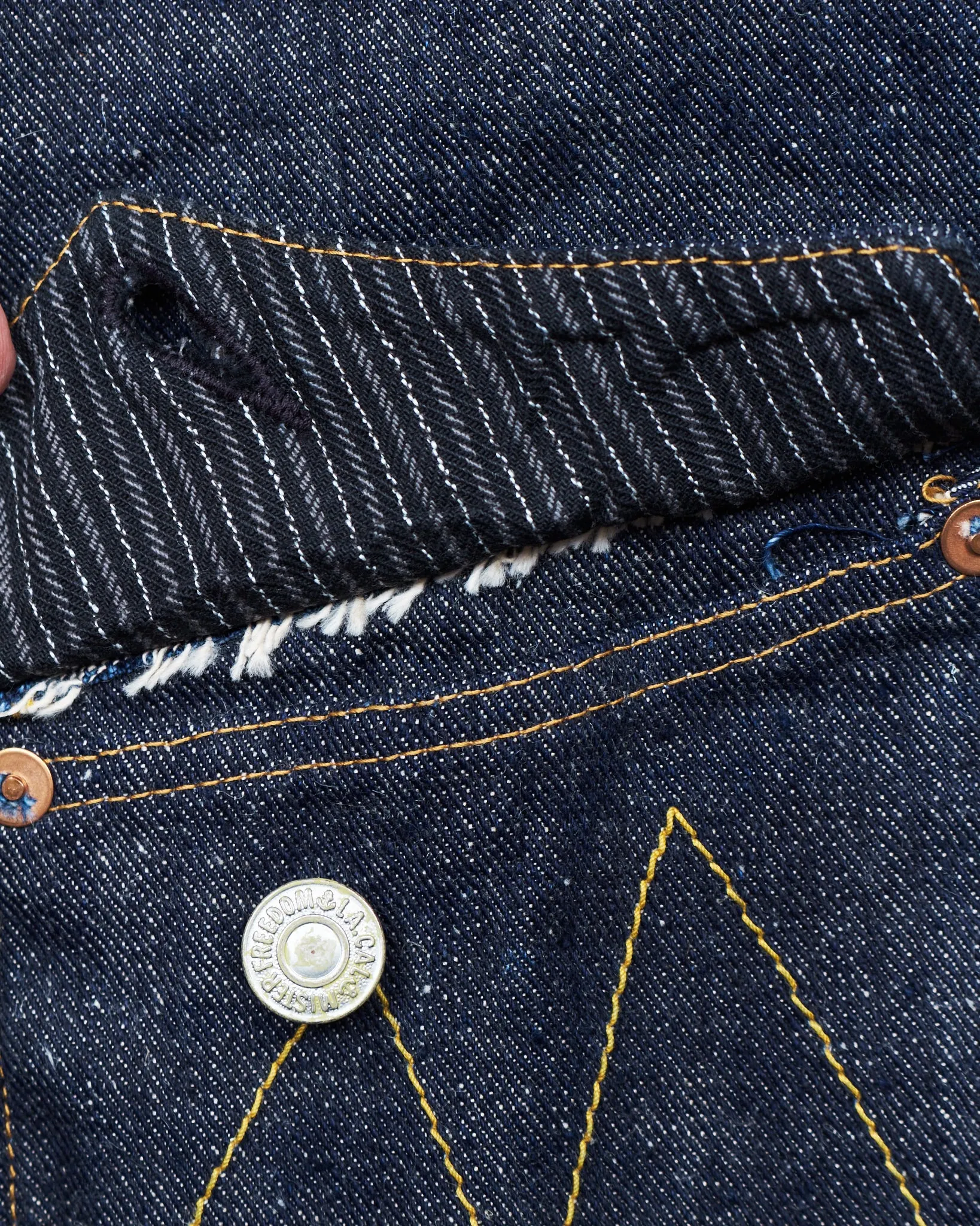 Second Hand Mister Freedom Ranch Blouse Denim Jacket Size 38