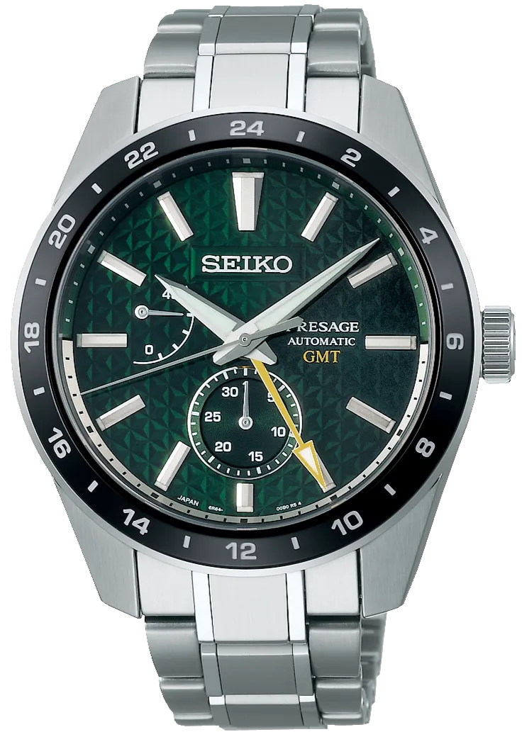Seiko Presage Prestige Line Sharp Edge Series Automatic GMT Green SPB219 (SARF003)