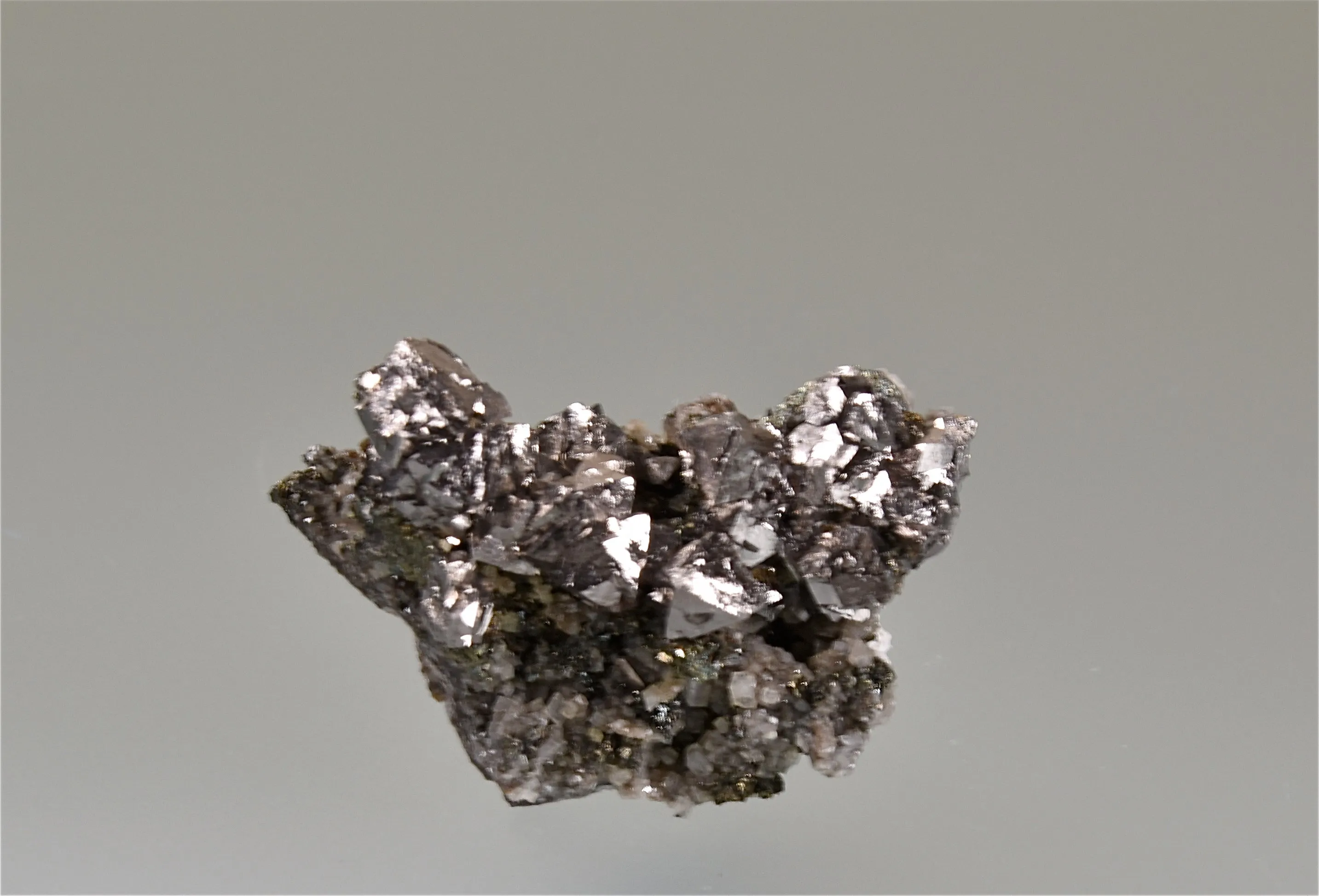 Siegenite, Sweetwater Mine, Viburnum Trend, Missouri, Collected c. 1990's, Ralph Campbell Collection, Miniature 1.0 x 1.7 x 3.0 cm, $75. Online 10/4.
