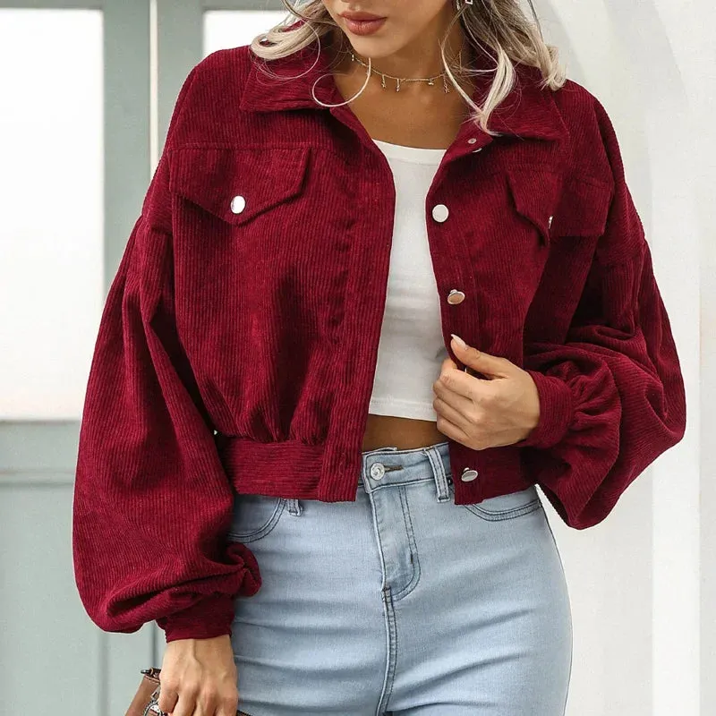 Sierra Corduroy Crop Overshirt